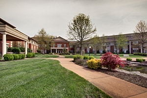 The courtyard at Valhalla