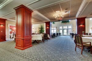 The dining room at Valhalla Post Acute