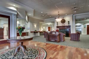 The lobby of Valhalla Post Acute